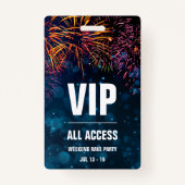VIP All Accessイベントパス | Fireworks Finale バッジ (裏面)