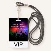 VIP All Access カスタム Concertバッジ バッジ (正面ランヤード)