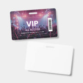 VIP All Access Concert Badge | Festival Backstage  バッジ (正面＆裏面)