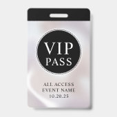 VIP All Access Event Simple Iridescent Pearl Badge バッジ (裏面)