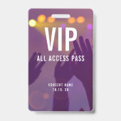 VIP All Access Nameフォトカスタムコンサート バッジ (正面)