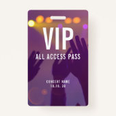 VIP All Access Nameフォトカスタムコンサート バッジ (正面)