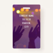 VIP All Access Nameフォトカスタムコンサート バッジ (裏面)