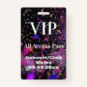VIP All Access Name Photo Consert Clubパーティー バッジ (正面)