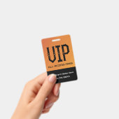 VIP All Access PassチケットホルダーID バッジ (Handheld)