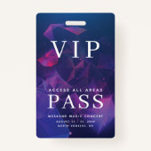 VIP All Access Pass屋外イベント幾何学的 バッジ (正面)