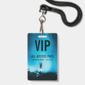 VIP All Access Pass カスタム Concert バッジ (正面（ネックストラップ付）)