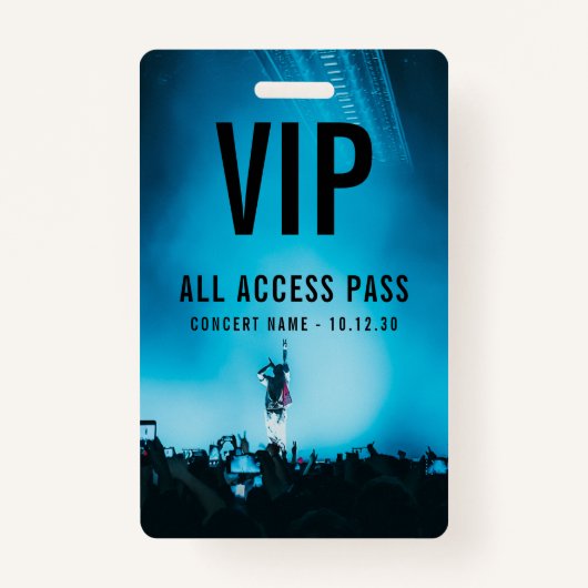 VIP All Access Pass カスタム Concert バッジ (正面)