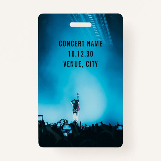 VIP All Access Pass カスタム Concert バッジ (裏面)