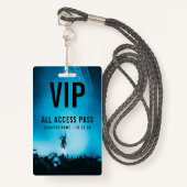 VIP All Access Pass カスタム Concert バッジ (正面ランヤード)