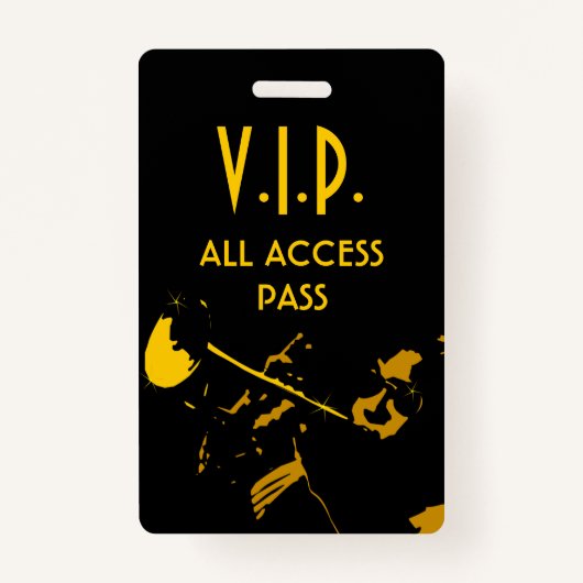 VIP All Access Pass (ミュージカルイベント垂直) バッジ (正面)