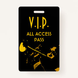 VIP All Access Pass atミュージカルイベントVertical Badg バッジ