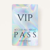 VIP All Access Pass Business Logoホログラフィック バッジ (正面)