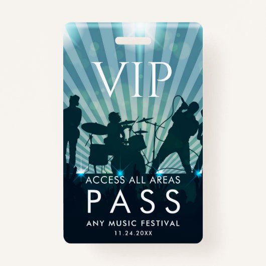 VIP All Access Pass Musicフェスティバルカスタム バッジ (正面)
