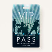 VIP All Access Pass Musicフェスティバルカスタム バッジ (裏面)