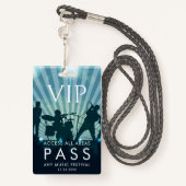 VIP All Access Pass Musicフェスティバルカスタム バッジ (裏面ランヤード)
