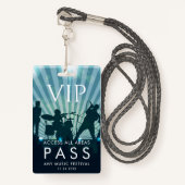 VIP All Access Pass Musicフェスティバルカスタム バッジ (正面ランヤード)