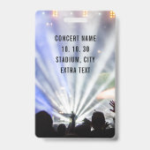 VIP All Access Pass QR Code Concert バッジ (裏面)