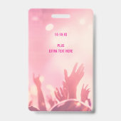 VIP All Access Pass Sweet Sixteen Birthday バッジ (裏面)