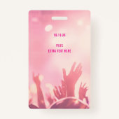 VIP All Access Pass Sweet Sixteen Birthday バッジ (裏面)