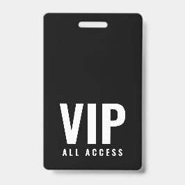 VIP All Access QRコードイベント写真ID バッジ