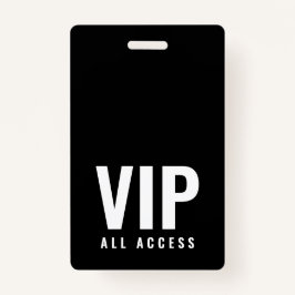 VIP All Access QRコードイベント写真ID バッジ