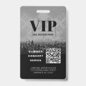 VIP All Access QRコードコンサートバッジ バッジ (裏面)