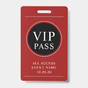 VIP All Access Redバッジ バッジ