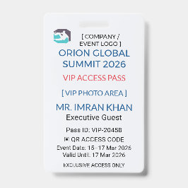 VIP Badge | Pass Badge – Corporate Security バッジ