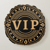 VIP Funny Home Accent Pillow for Mom or Dad ラウンドクッション (正面)