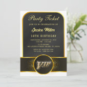 VIP Party Ticket Birthday Invitation 招待状 (スタンド正面)