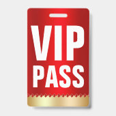 VIP PASS ID カード | 特別ゲスト バッジ (裏面)