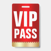 VIP PASS ID カード | 特別ゲスト バッジ (正面)