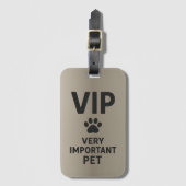 VIP: Very Important Pet ラゲッジタグ (正面縦)