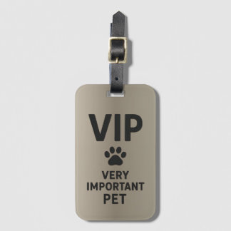 VIP: Very Important Pet ラゲッジタグ
