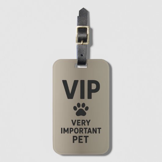 VIP: Very Important Pet ラゲッジタグ (正面縦)