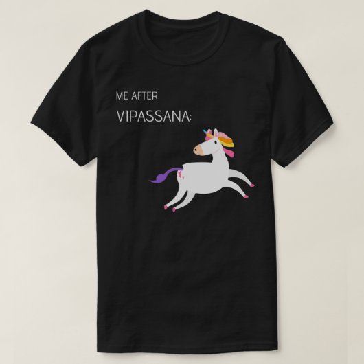 Vipassana瞑想の後 Tシャツ (デザイン正面)