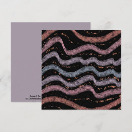 Viper Snake Skin Drawing Pattern Soft Pastel Color カード