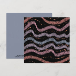 Viper Snake Skin Drawing Pattern Soft Pastel Color カード