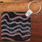 Viper Snake Skin Drawing Pattern Soft Pastel Color キーホルダー (裏面)