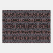 Viper Snake Skin Drawing Pattern Soft Pastel Color ラッピングペーパーシート (正面)