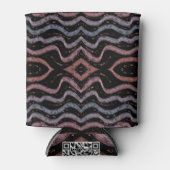 Viper Snake Skin Drawing Pattern Soft Pastel Color 缶クーラー (正面)