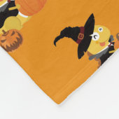 VIPKIDハロウィン総括的なB フリースブランケット (角)