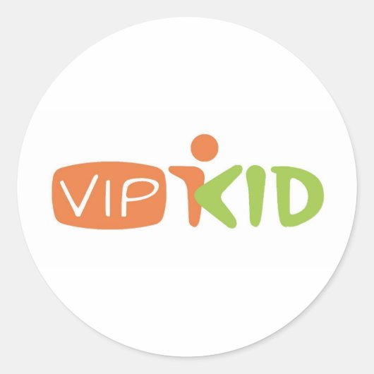 VIPKIDロゴステッカー ラウンドシール (正面)