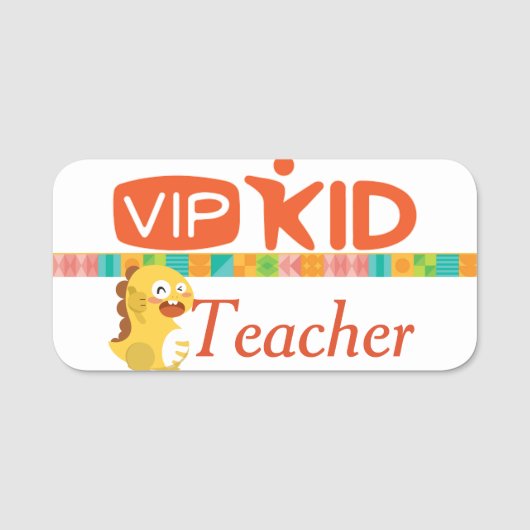 VIPKid先生ピン 名札 (正面)
