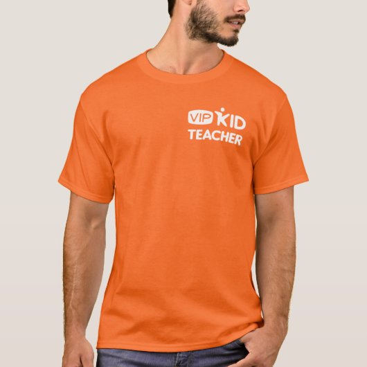 VIPKID Tシャツ公式オレンジ Tシャツ (正面)