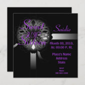 VIPSweet sixteenギフト招待状- 招待状 (正面/裏面)