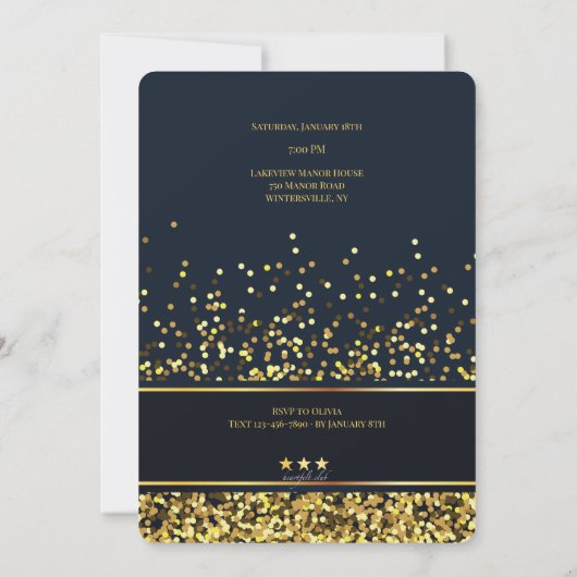 VIPSweet sixteenフォト招待状 招待状 (裏面)