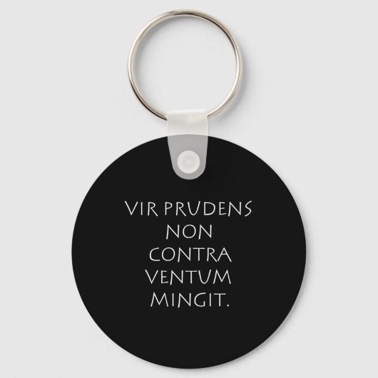 Vir prudens non contra ventum mingit キーホルダー (正面)