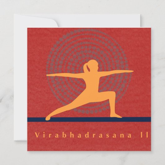 Virabhadrasana II Art Card シーズンカード (正面)